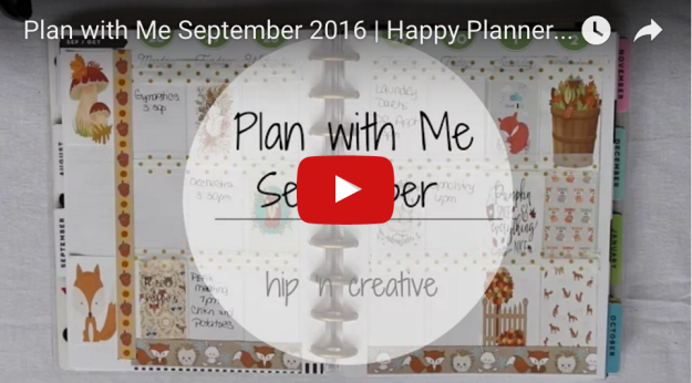plan with me Happy Planner Hipncreative