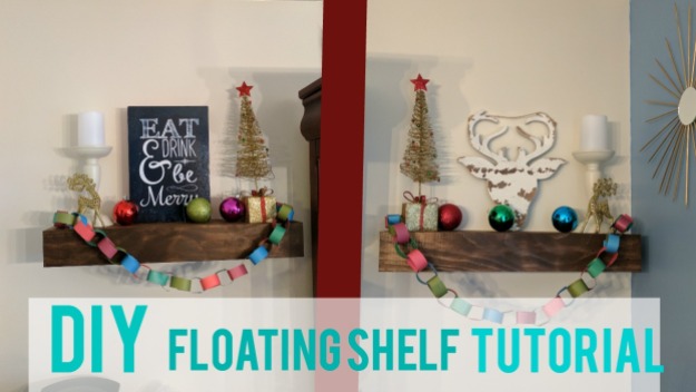 DIY Floating Shelves tutorial